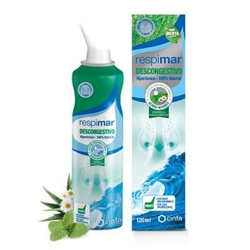 Respimar descongestivo hipertónico 120 ml. Agua de mar