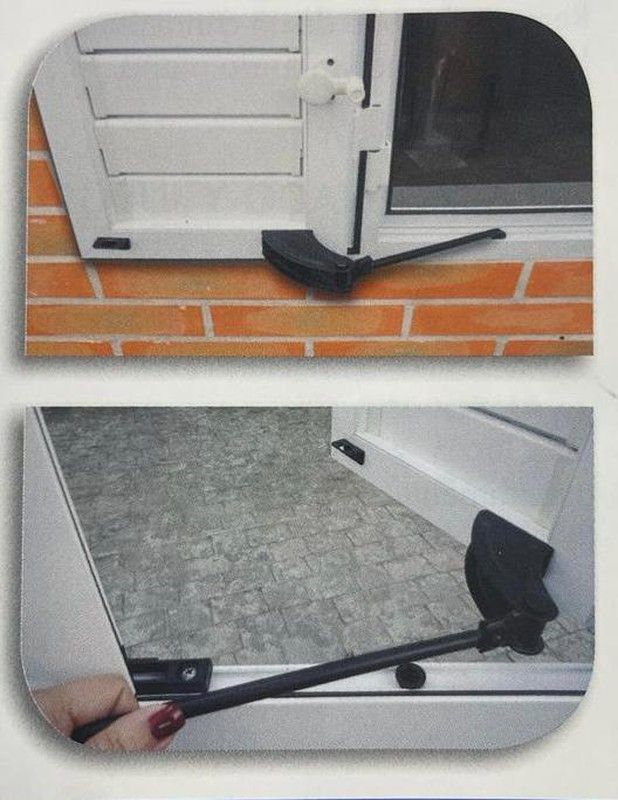 Retenedor mallorquina hojas +200mm negro