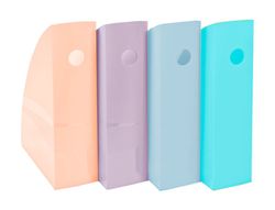Revistero exacompta aquarel mag-cube set de 4 unidades colores pastel 266x328x305 mm