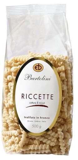 Riccette pasta bartolini 500 grs