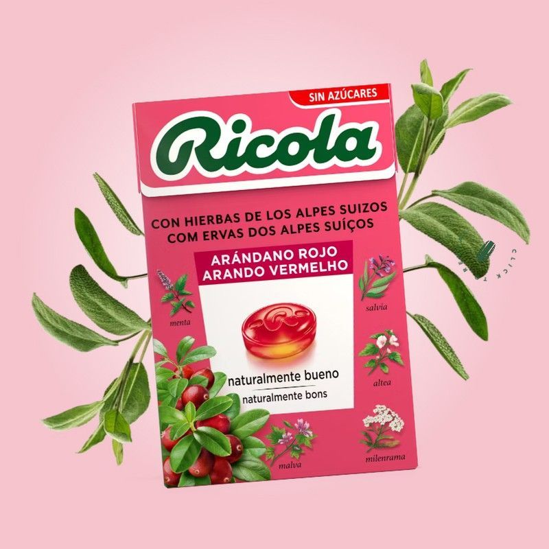 Ricola Caramelos de Arandano Rojo