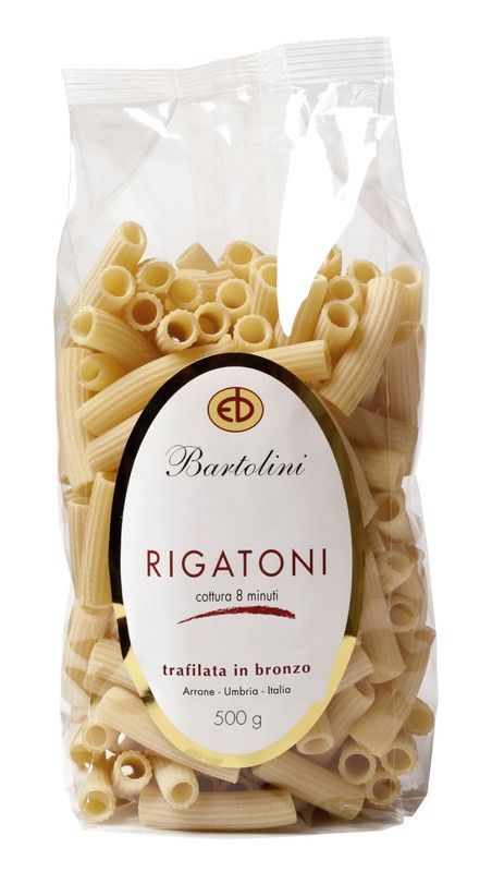 Rigatoni pasta bartolini 500 grs