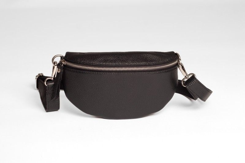 Riñonera de piel en color Negro modelo 20222N