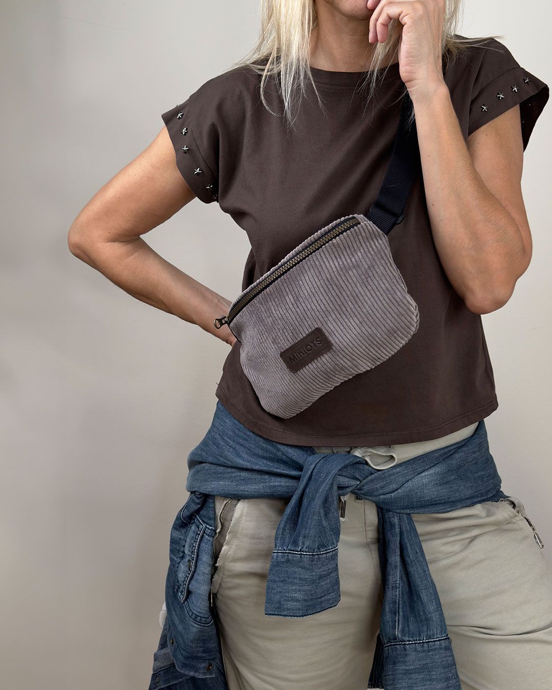 Riñonera pequeña MINIOTS de pana