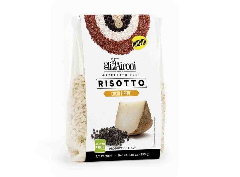 Risotto 250 grs queso y pimienta gli aironi