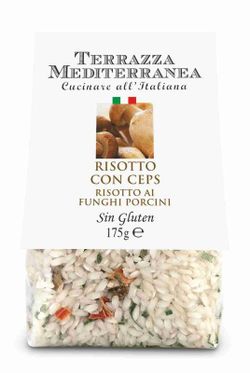 Risotto al funghi porcini 175 grs terraza mediterránea sin gluten
