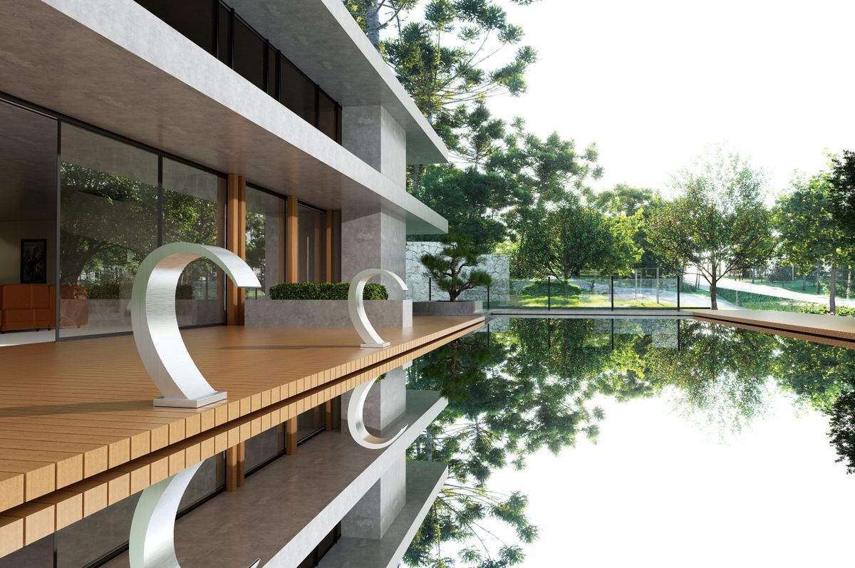 Rociador cascada de piscina Iguazú 20 cm acero inoxidable S.316