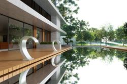 Rociador cascada de piscina Iguazú 20 cm acero inoxidable S.316