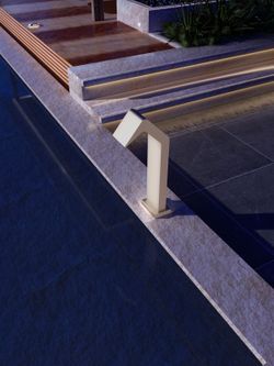 Rociador cascada de piscina Niagara 15 cm moka acero S.316