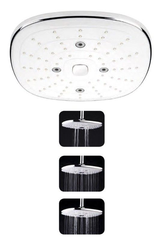 Rociador ducha SR01 24,5 cm cuadrado Aquassent