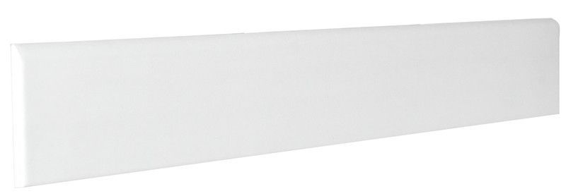 Rodapié blanco mate cerámico 10x60 cm