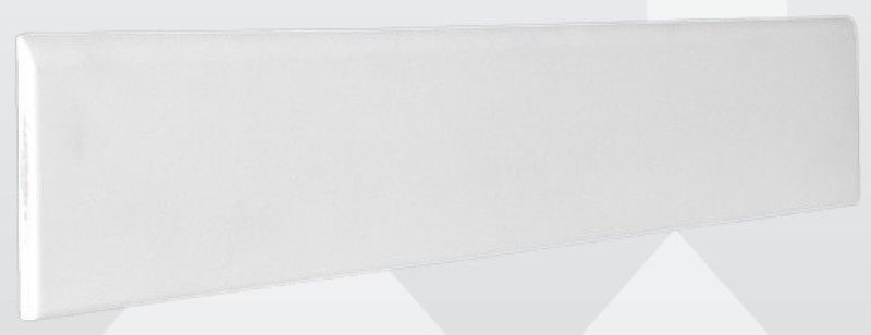 Rodapie blanco mate ceramico 8x60 cm