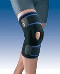 Rodillera envolvente con articulaciones policéntricas