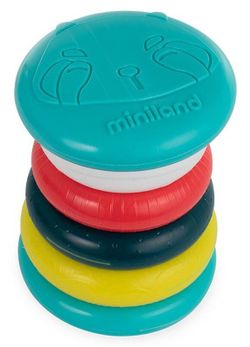 Rodillo de anillos apilables sensorial para bebés