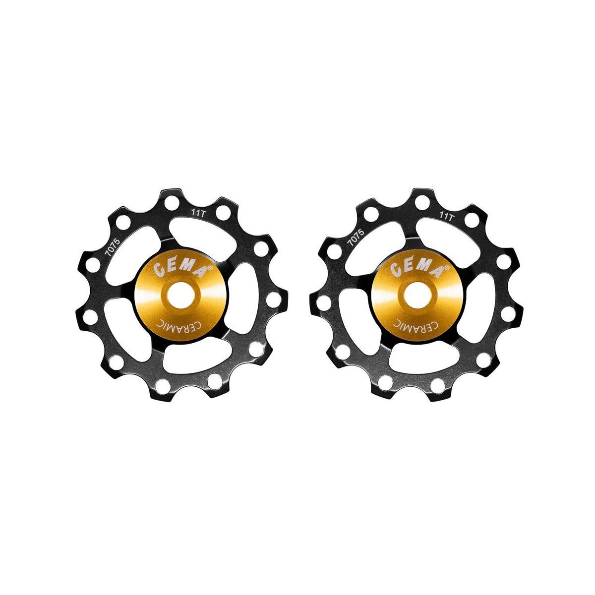 Roldanas Cema 9/10/11V(11T) Aluminio-Negro-Cer�mico