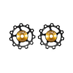 Roldanas Cema 9/10/11V(11T) Aluminio-Negro-Cer�mico