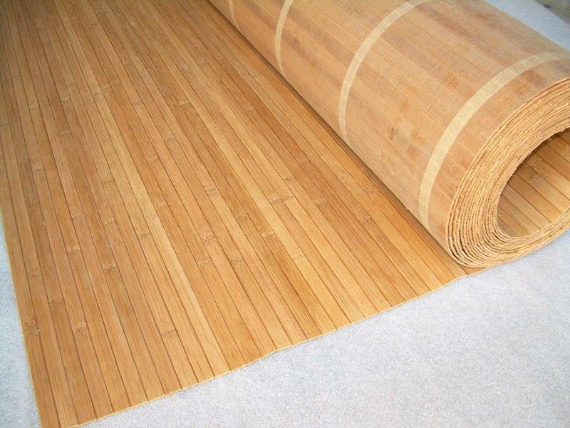 Rollo 3,6 m2 (2 x 1,80 mts) suelo tablillas de bambu