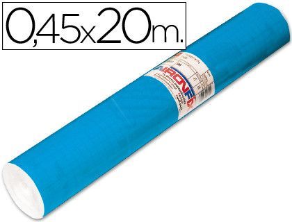 Rollo Adhesivo Aironfix Unicolor Azul Mate Medio 67014-Rollo de 20 Mt