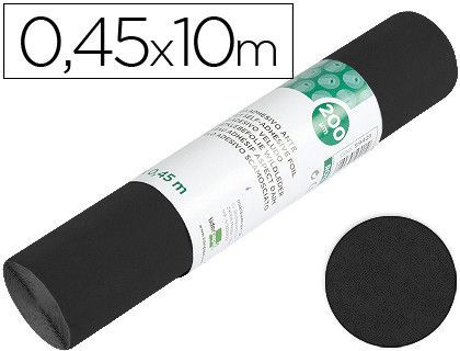 Rollo Adhesivo Liderpapel Especial Ante Negro Rollo de 0,45 X 10 Mt