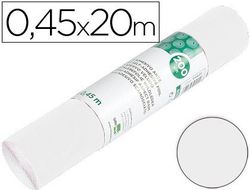 Rollo Adhesivo Liderpapel Unicolor Blanco Brillo Rollo de 0,45 X 20 Mt