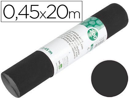 Rollo adhesivo liderpapel unicolor negro mate rollo de 0,45 x 20 mt