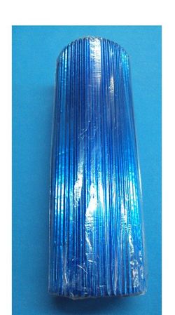 Rollo cartulina ondulada metalizado azul - UE