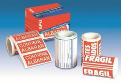 Rollo de 200 etiquetas frágil"