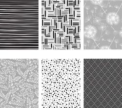 Rollo de papel de regalo de 70 cm x 2 m. Black&white