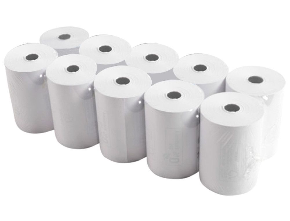 Rollo de papel térmico para sumadora 55 gr  57x48mm x 27 m