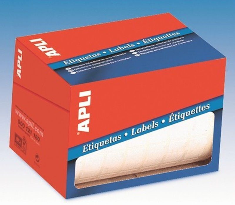 Rollo etiquetas blancas para escritura manual