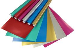 Rollo papel metalizado magenta  - UE