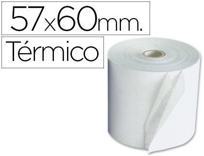 Rollo sumadora exacompta termico 57 mm x 60 mm 55 g/m2 sin bisfenol a