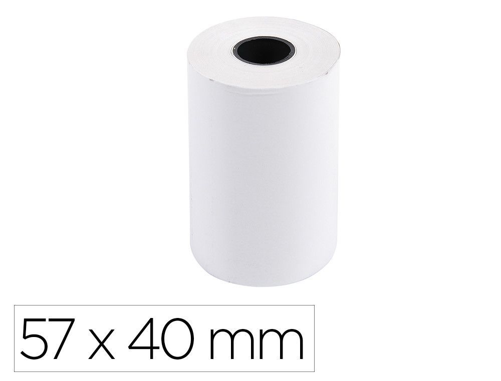 Rollo sumadora exacompta termico 57x40 mm 55 g/m2 sin bpa