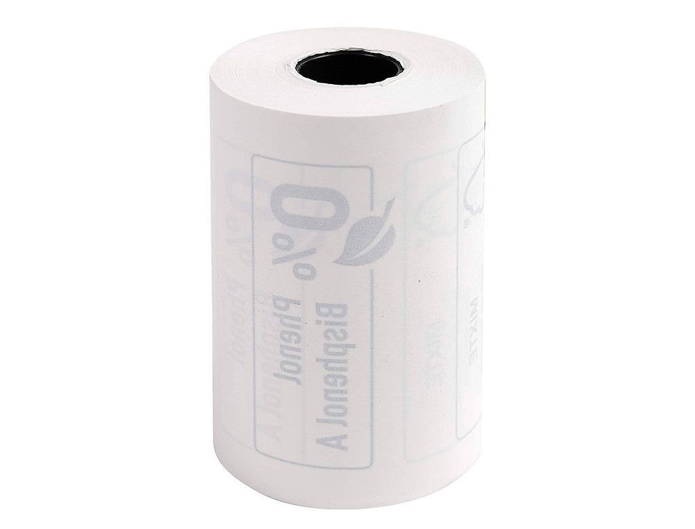 Rollo sumadora exacompta termico para tpv 57 mm x 40 mm 55 g/m2 fsc sin bisfenol ni plastico