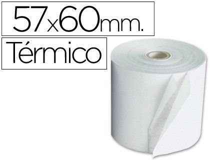 Rollo Sumadora Termico Q-Connect 57 mm Ancho X 60 mm Diametro