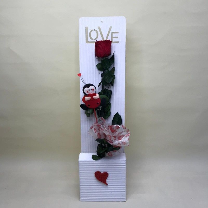 Rosa Preservada Love Mariquita