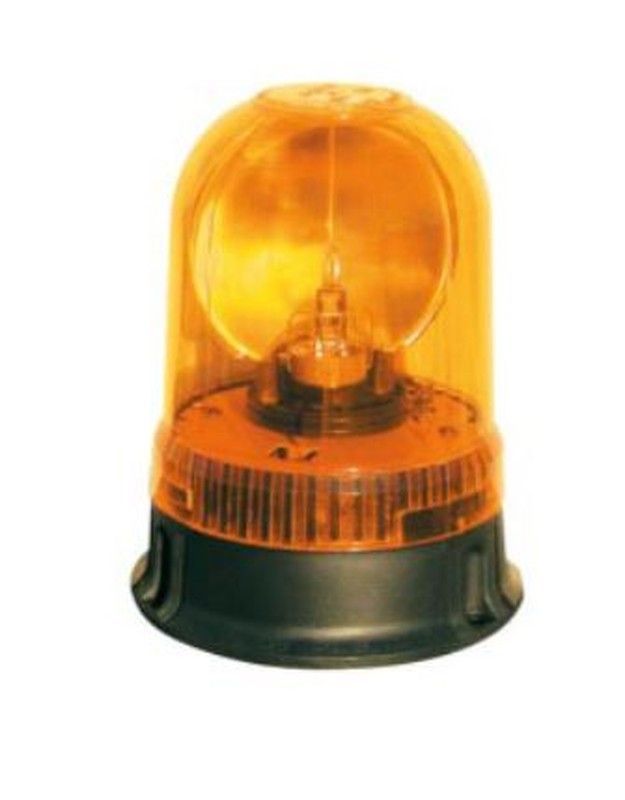 Rotativo 24v Ambar Fijo Base Plana 3 Puntos De Fijación