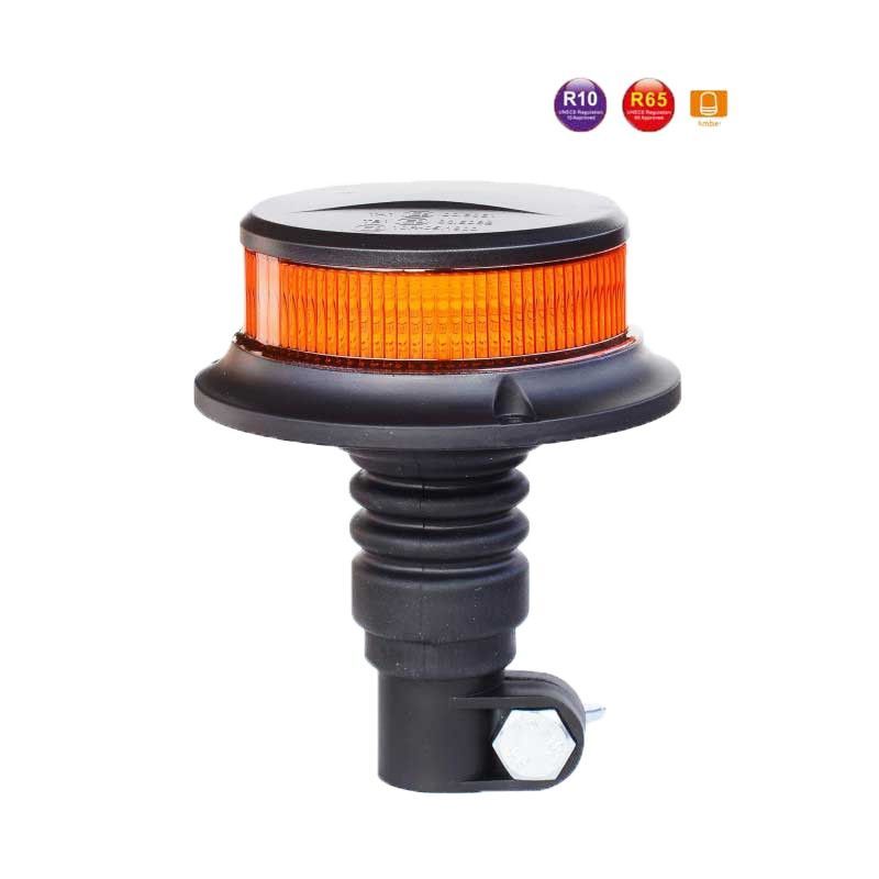 Rotativo de LED ámbar con homologación R65 con pincho flexible GF-55LEDS