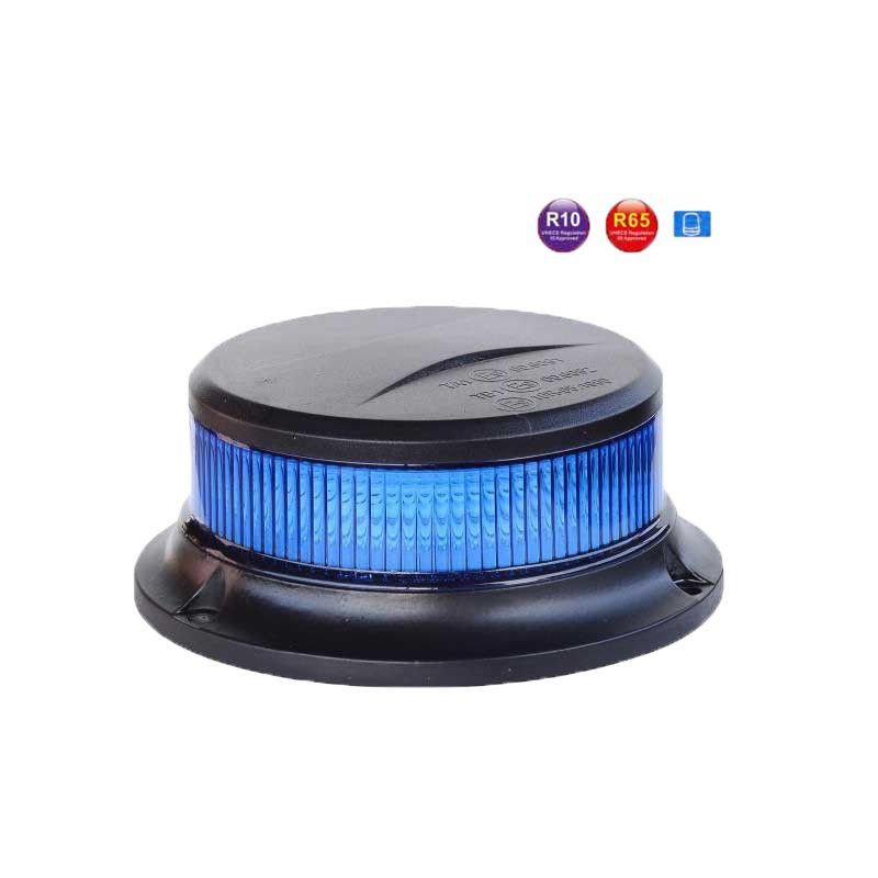 Rotativo de LED azul con homologación R65 imán, fijo y conexión a mechero GF-56LEDS