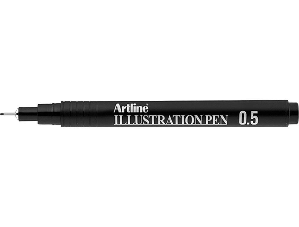 Rotulador artline calibrado micrometrico negro illustration pen ek-285iln punta poliacetal 0,5mm