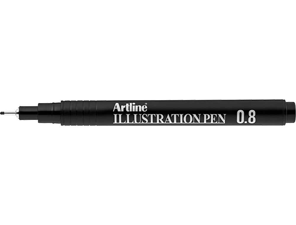 Rotulador artline calibrado micrometrico negro illustration pen ek-288iln punta poliacetal 0,8mm