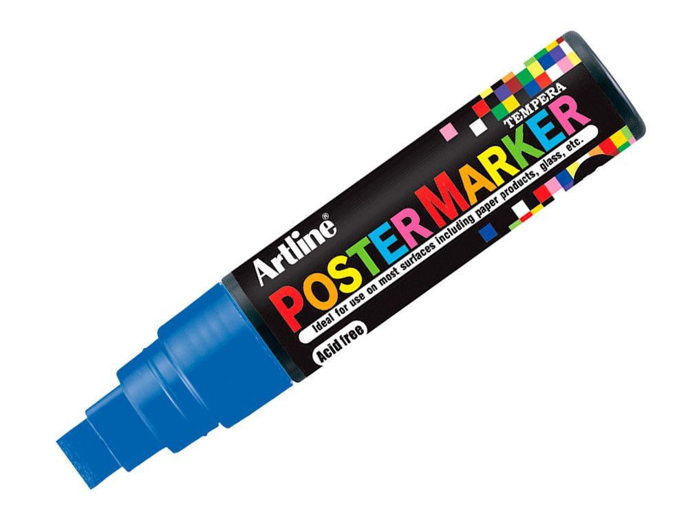 Rotulador Artline Poster Marker Epp-12-Azu Punta Redonda 12 mm Color Azul