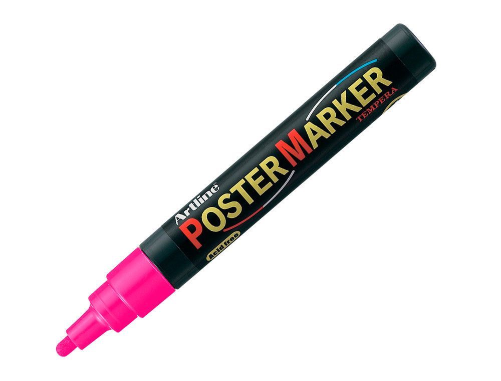 Rotulador artline poster marker epp-4-ros flu punta redonda 2 mm color rosa fluor EPP-4-ROS-FLU