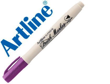 Rotulador artline supreme brush pintura base de agua punta tipo pincel trazo variable magenta