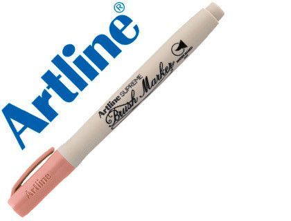 Rotulador artline supreme brush pintura base de agua punta tipo pincel trazo variable melocoton