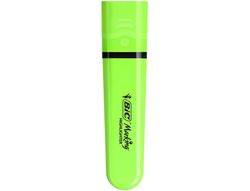 Rotulador bic flat fluorescente verde neon caja de 12 unidades