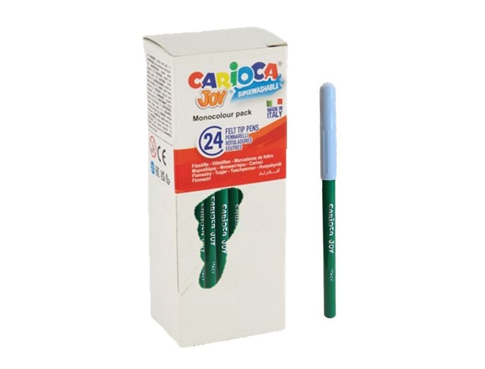 Rotulador carioca joy punta fina 2,8 mm lavable color verde