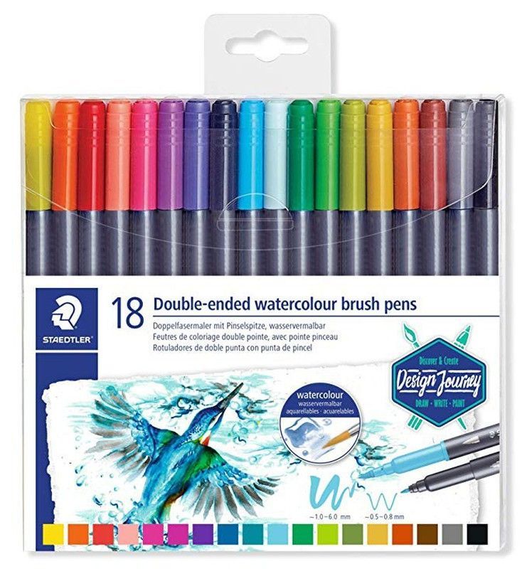 Rotulador doble punta acuarel de staedtler