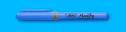 Rotulador fluorescente HIGHLIGHTER BIC, Azul