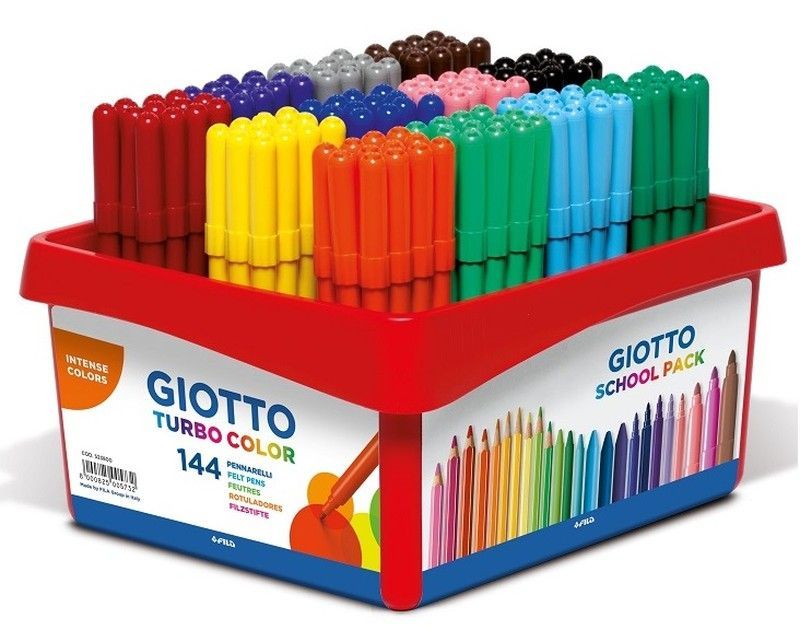 Rotulador GIOTTO School Pack Turbo Color 144 und.